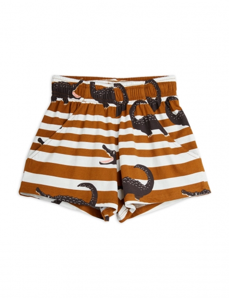 MINI RODINI Shorts Crocodiles - braun